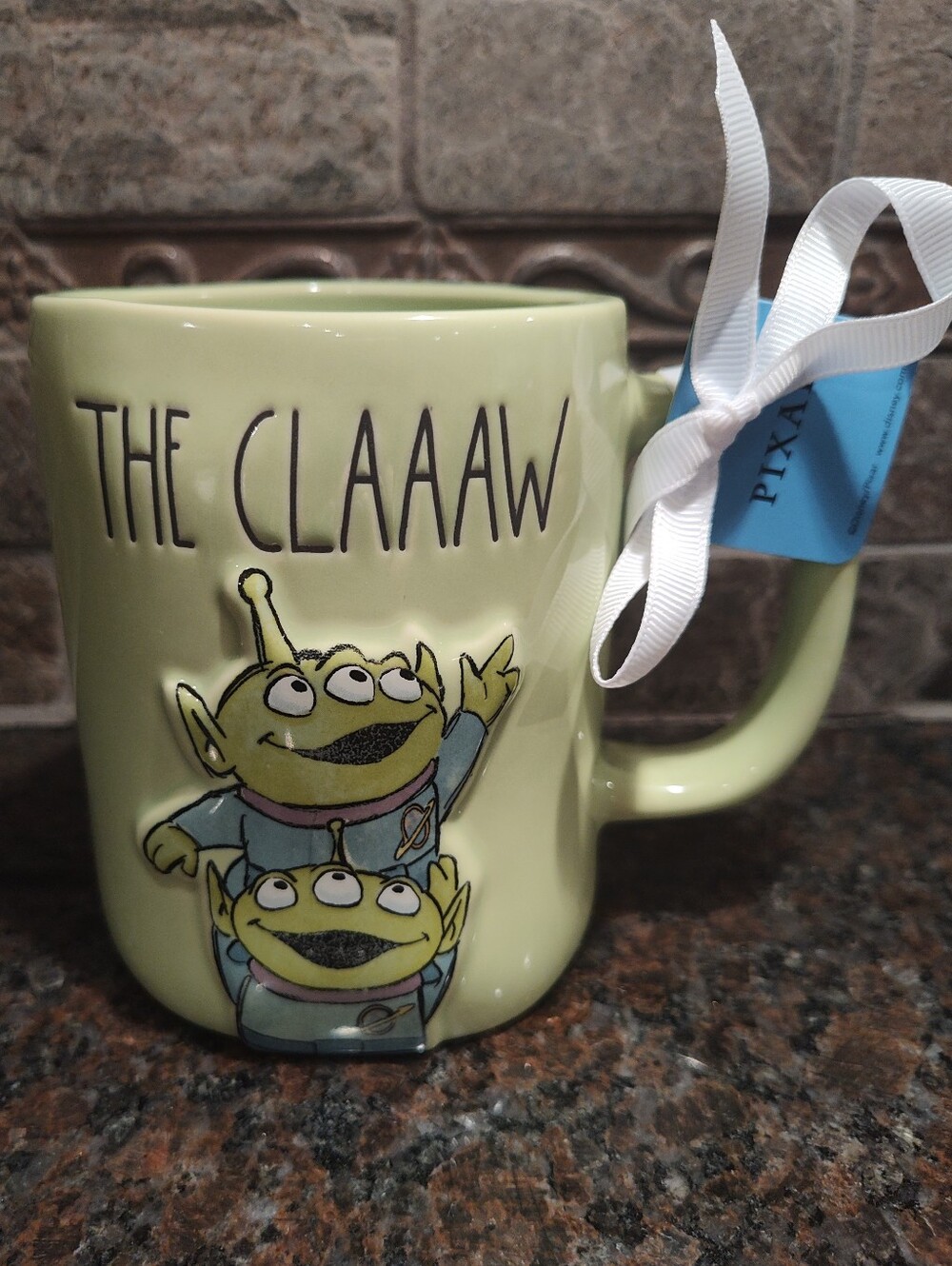 Rae Dunn Disney/Pixar Toy Story Green Alien Mug - "The Claaaw"